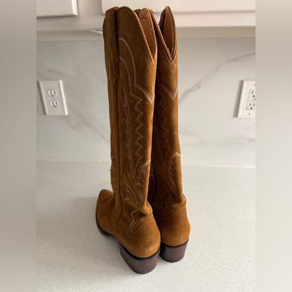 Tecovas The Abby Suede Western Boots Women’s Size 9.5 - Picture 3 of 7